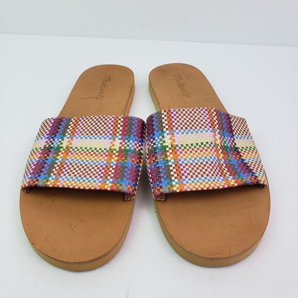 Madewell The Maddie Womens Size 8.5 Dandelion Multi Slip On Casual Slide Sandal - Picture 5 of 9
